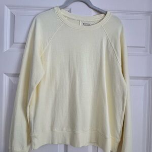 Athleta Sundown Sweatshirt in Pale Yellow